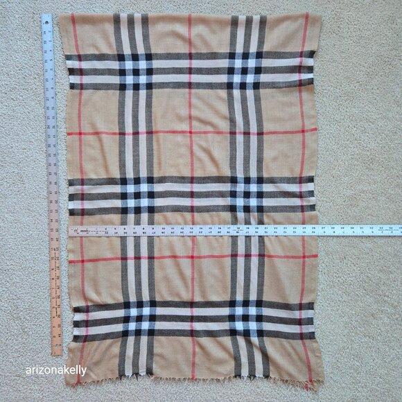 Burberry Wool Lightweight Vintage Classic Check - Picture 2 of 11